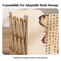 Retractable Bookend Adjustable Book Stand Traditional Chinese & design for Students