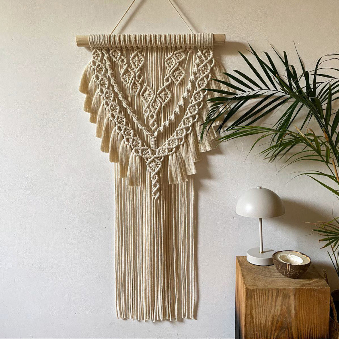 Nordic Fringe Handwoven Tapestry Bohemian Wall Hanging for Home Decor