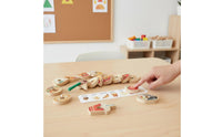 Wooden Lacing Bead Set Hand Eye Coordination   Logical Thinking Training Young Child Threading Toy for Preschool, Classroom