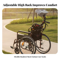 Clamp-on Headrest Metal Frame Mobility Aid Accessory Long-Lasting