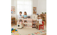 Care Facility toySet with Accessories Wooden Pretend Play Physician Kit with Trolley Realistic Doctor Play Set