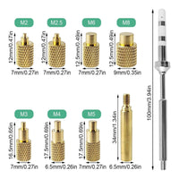 9 Pieces Heat Set Insert Tool Kit Wide Compatibility for Prototyping, Hobbyists