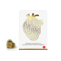 TX Heart Reading Check-in Record Board Cultivate Continuous Reading Habit Holiday Gift Home Decoration Gift Ornament