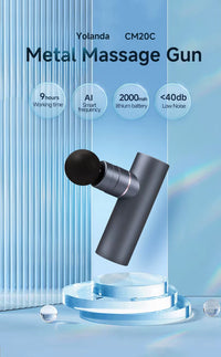 Metal Brushless Mini Fascia Gun with Hot and Cold Therapy