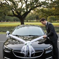 Wedding Car Decoration Set Easy Installation Wedding Car Decoration Kit Vehicle Accessory Paint-Safe No Tools Required