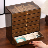 Multi-Layer Drawer Jewelry Organizer with Transparent Design