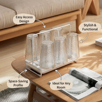 Kitchen Cabinet Over the Sink Dish Drying Rack for Students, Large Carbon Steel Drainer with Pot Lid
