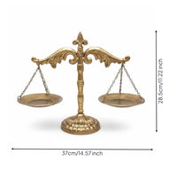 Justice Scale Decor Desk Display Decorative Scale Gold Color for Wedding