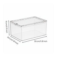 Gecko Habitat Box Natural Design Desert Terrarium Enclosure Ventilated