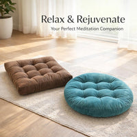 Large Floor Cushion Home Decor, Tufted Breathable Cushion for Floor Seating, Rou #variant:Square 55x55cm 8cm Thick