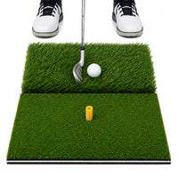 Foldable Indoor Golf Practice Mat with Dual Grass Surface, 40x60 cm