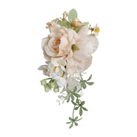 Artificial Corsage Formal Textile Flower Corsage Elegant for Prom, Grooms