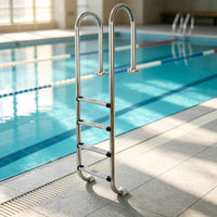 4-Step Pool Ladder Stainless Steel Pool Ladder with Non-Slip Steps Heavy Duty for Homeowners, Built-in Pools