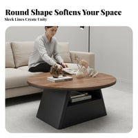 2 Pieces Nesting Coffee Table Set Minimalist Modern Minimalist Look Featured Furniture Easy to Clean Heat Resistant