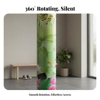 Rotating Shoe Organizer Space-Saving Design Cylindrical Shoe Rack Small Footprint Household Furniture for Apartment Dwellers, Entryway, Balcony