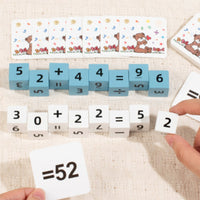 Math Game with Bell Tabletop Arithmetic Game Set Toy Educational Interactive for Preschoolers, Homeschool
