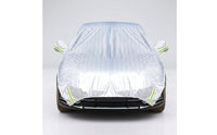 Reflective Half Car Cover Aluminum-Film Car Top Cover Weather-Resistant Safeguarding for Driveway