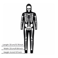 Hooded Skeleton Suit Black and White Apparel for Performance Wear