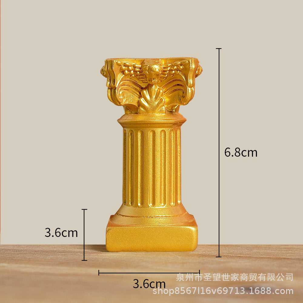 Gold Roman Pillar