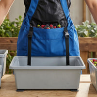 Shoulder Straps Gardening Picking Bag Front Pouch Harvest Apron Bag Buckle Opening Garden Harvest Apron Two-Tone for Unwanted Plants Pulling