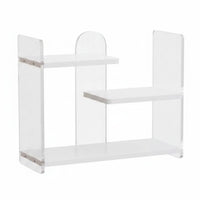 Acrylic Desk Shelf Space Saving Desktop Storage Rack Stable Base Display Stand for Women
