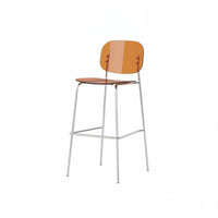 Clear Top High Chair Modern Modern Design Clear Acrylic Stool Space-Saving Easy to Clean for Cafe Owners, Bar, Small Areas