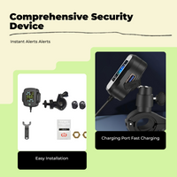 Tire Pressure Tracking System, Motorcycle cordless Tire Pressure Gauge, Instant LCD Display, High Accuracy