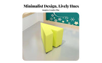 V-Shaped Ottoman Soft Padded childs' Furniture Easy to Clean Bright Hues for Young Children, Parents, Kindergarten, Playroom