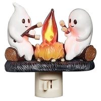 Ghost Campfire Flickering Nightlight Plug-in Decor, US Standard