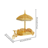 6 Pieces Ornate Carriage Scent Burner Gift Idea Golden-Hued Burner Set Stable Base B