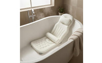 Body-Shaped Bath Cushion Contoured Tub Pad Suction Cups