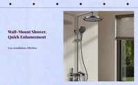 High-pressure rainfall showerhead
