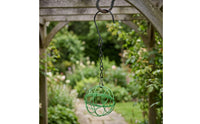 Decorative Hanging Wire Cage Metal Wire Cage Holder Rustic Birdcage Holder with Chain Versatile for Entryway
