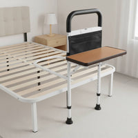 Bed Assist Bar with Tray High Weight Capacity Elderly Bed Grab Bar Anti-Slip Feet Household Assistance for Seniors, Nighttime