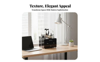 2-Tier Stand with Drawers Multi-Purpose 2-Tier Drawer Rack Space-Saving