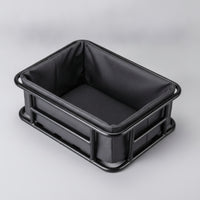 Rear Cycle Basket with Liner Easy to Install Rear Cycle Basket Open-Top for Commuters, Cyclists, Grocery Shopping, Daily Commuting, Errands