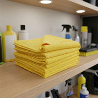40x40cm Microfibre Cloth for Car Polishing, Plush 300GSM Cleaning Cloths, High Absorbency for Wax and Crystal Coating Use