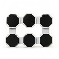 Tabletop Tray with Octagonal Plates Adjustable Serving Turntable for Parties
