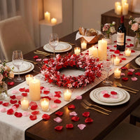 Romantic Wreath Artificial Flower Wreath Home Decor for Couples, Anniversary, Living Room