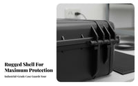 Waterproof Equipment Case Dustproof Waterproof Rigid Container Shockproof Equipment Carrier Sturdy Duty Weather-Resistant
