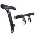 AODU Front-Mounted Child Bike Seat for Mountain Bikes, Steel Construction, Single Armrest with Safety Belt