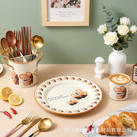 Vintage Iron Snack and Fruit Tray with Zen Style