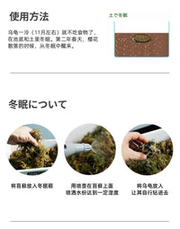 乌龟专用带隔板冬眠盒恒温饲养箱保温冬眠窝苔藓椰土材料套装用品