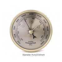 Round Analog Atmospheric Pressure Meter Combined Scale Weather Instrument