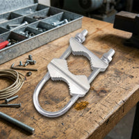 U-Bolt Pipe Clamp M8 Pipe Clamp with Saddle Zinc-Coated-Bolt with Saddle Plate for Installers, Hobbyists