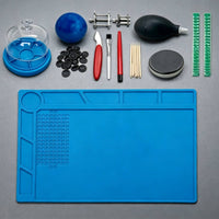 13 Pieces Watch Repair Kit Raised Edge Tool Set Clear Dome Cover