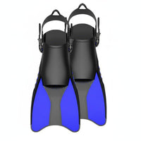 Adjustable Heel Flippers Quick Release Buckle Adjustable Snorkel Fins Flexible Heel Swim Fins for Beach Vacation