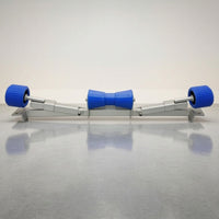 Boat Trailer Roller with Bracket Ribbed Roller Assembly Heavy-Duty Support Bracket with Rollers for Docking
