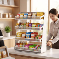 Countertop Display Rack Adjustable Shelf Compact for Convenience Stores, Vendors