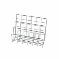 Desktop Book Stand Space Saving Metal Grid Storage Rack Keeps Desk Organized Metal Wire File Sorter for Students